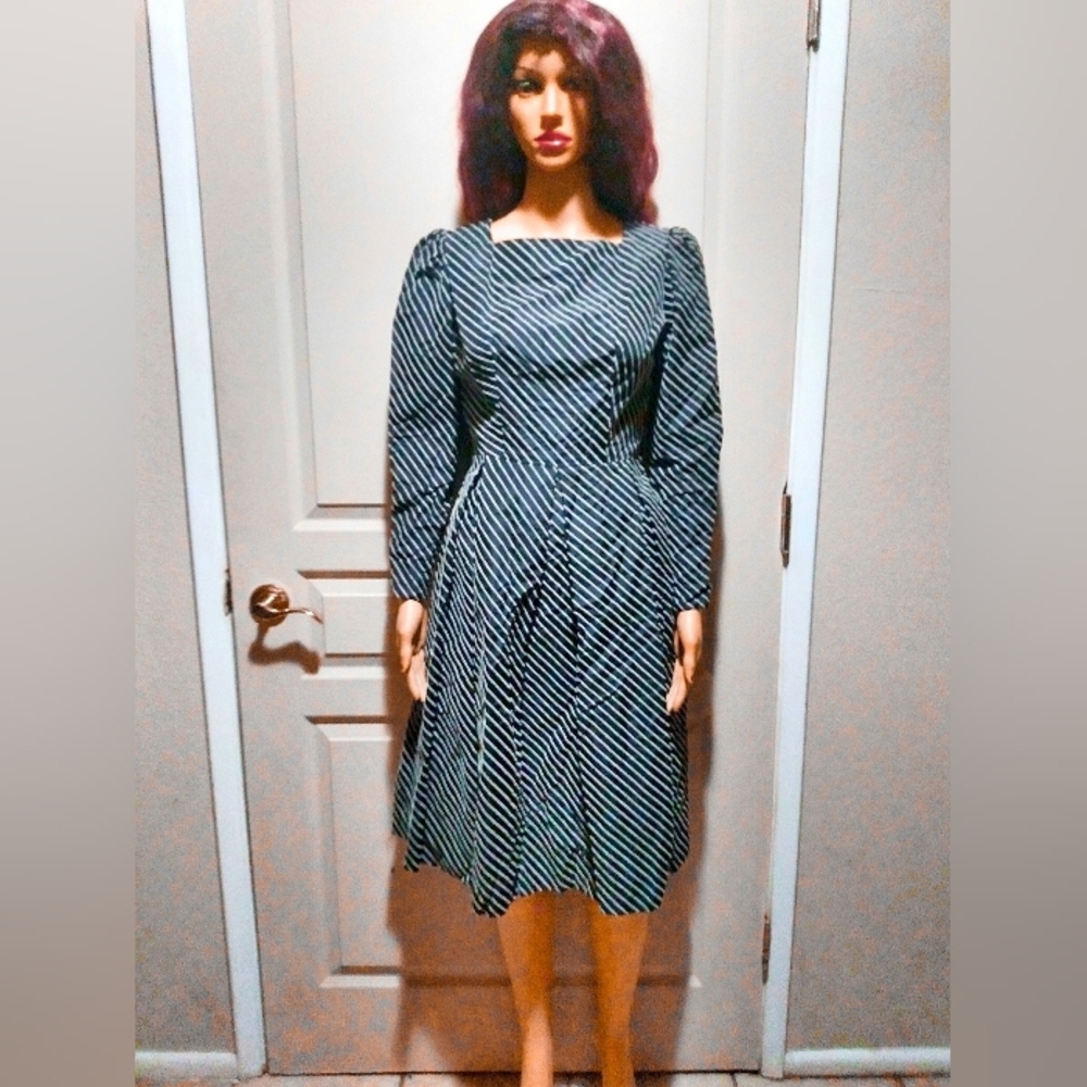 Vintage 1980's Striped Dress.